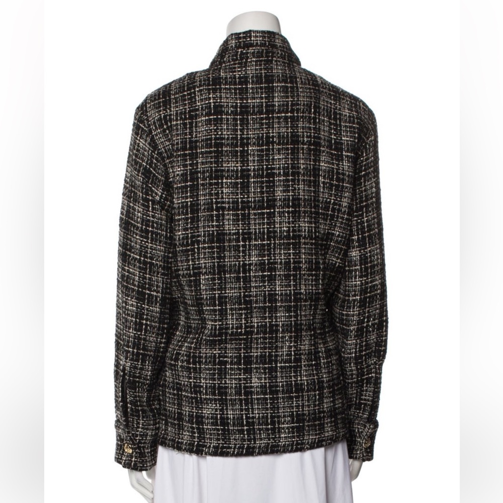 Anine Bing Black and White Tweed Blazer - Picture 3 of 7